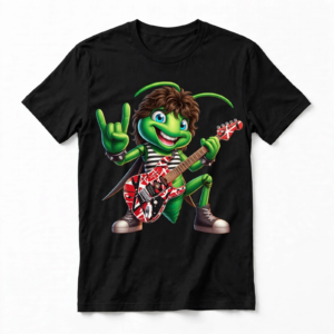Camiseta Tributo Eddie Van Halen – 100% Algodão, Sustentável e Alta Qualidade