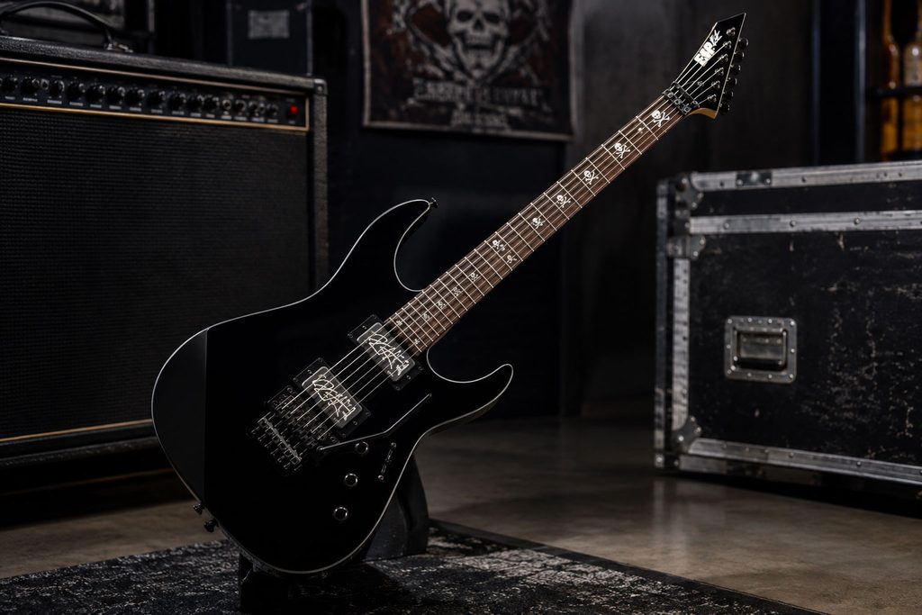 Guitarra Esp Kirk Hammett Kh-2 Black Metal
