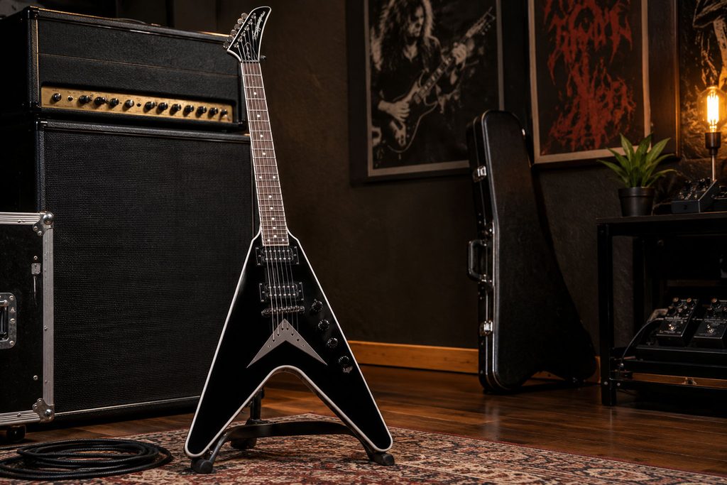 Guitarra Epiphone Flying V Custom Dave Mustaine Black